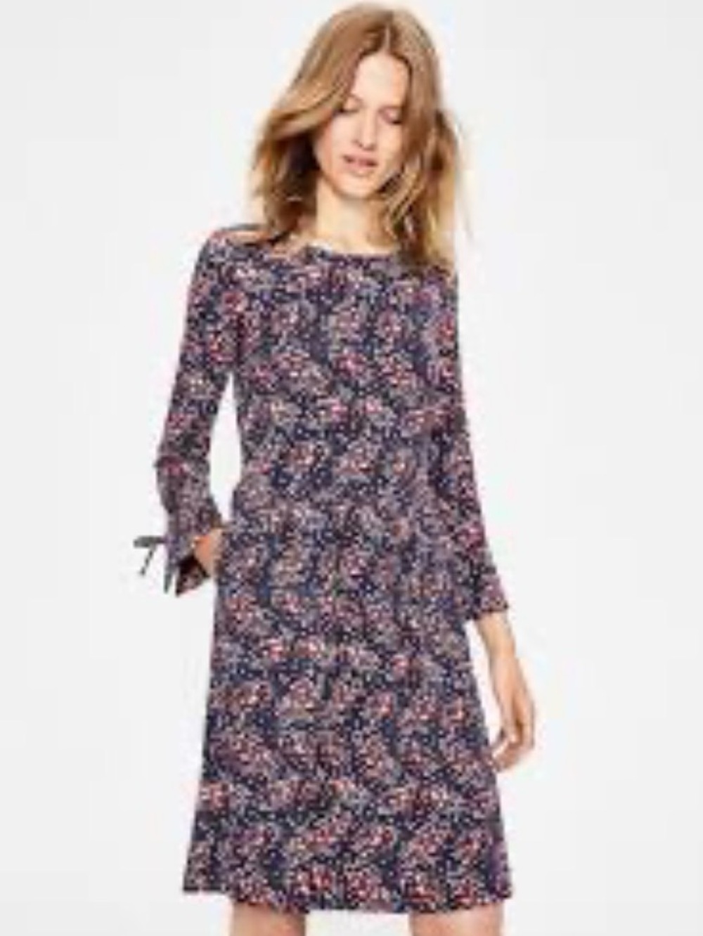 Boden Posie Navy Floral Dress